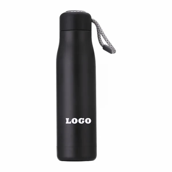 18oz Double Stainless Steel Sports Bottle with Cord - 18oz Double Stainless Steel Sports Bottle with Cord - Image 0 of 7