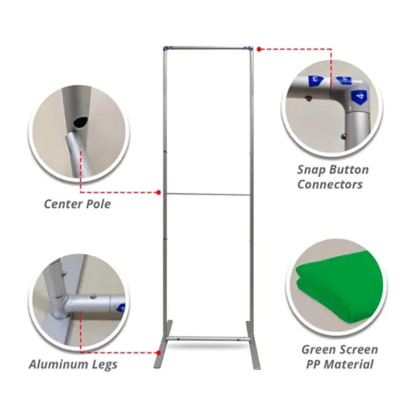 Economy Green Screen Backdrop Stands - Economy Green Screen Backdrop Stands - Image 2 of 2