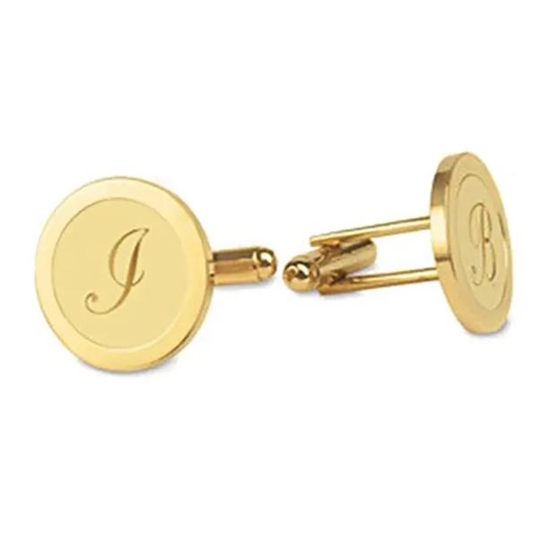 Monogram Gold Cufflinks - Monogram Gold Cufflinks - Image 0 of 0