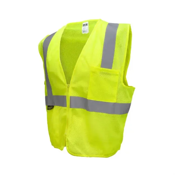 Radians Economy Type R Class 2 Mesh Safety Vest with Zipper - Radians Economy Type R Class 2 Mesh Safety Vest with Zipper - Image 0 of 4