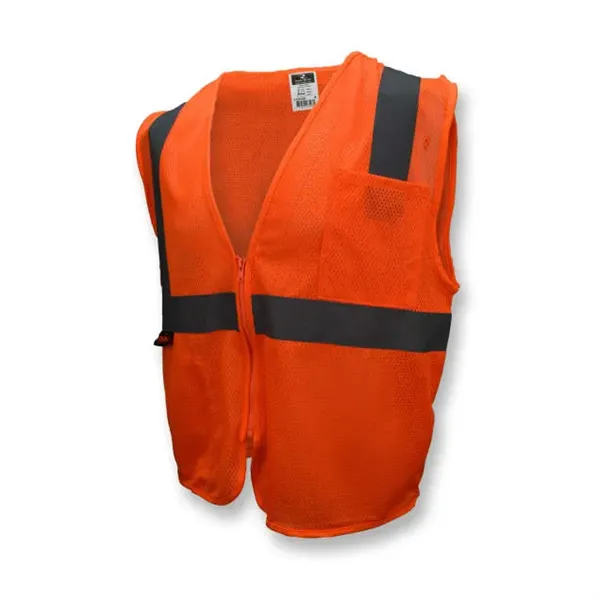 Radians Economy Type R Class 2 Mesh Safety Vest with Zipper - Radians Economy Type R Class 2 Mesh Safety Vest with Zipper - Image 3 of 4