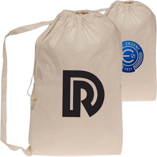 Natural Cotton Laundry Bags for Collegiate (20" x 28") - Natural Cotton Laundry Bags for Collegiate (20" x 28") - Image 0 of 2