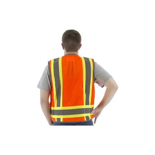 Majestic High Visibility Heavy Duty Surveyors Vest - Majestic High Visibility Heavy Duty Surveyors Vest - Image 3 of 3