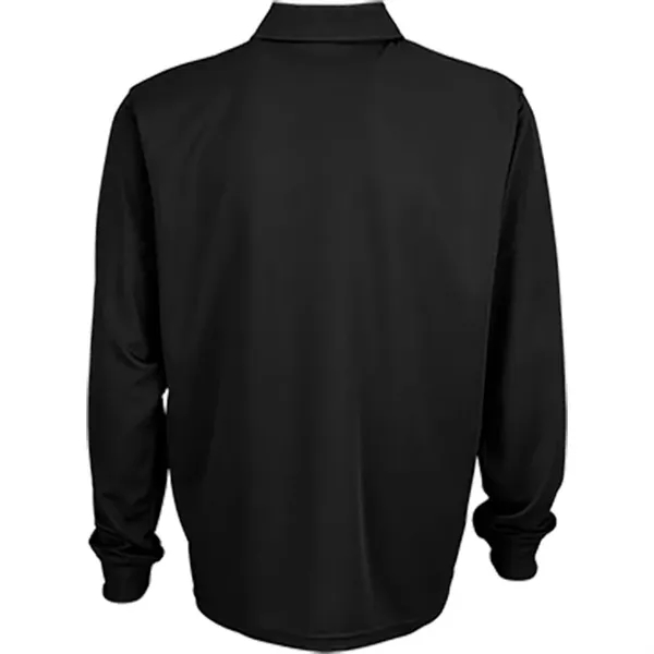 Vansport Omega Long Sleeve Solid Mesh Tech Polo - Vansport Omega Long Sleeve Solid Mesh Tech Polo - Image 1 of 5