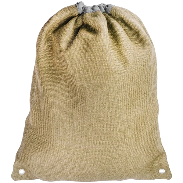 Linen Cromwell Drawstring Backpacks (13" x 16") - Linen Cromwell Drawstring Backpacks (13" x 16") - Image 2 of 4