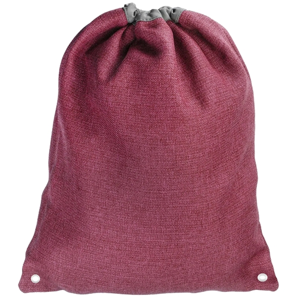 Linen Cromwell Drawstring Backpacks (13" x 16") - Linen Cromwell Drawstring Backpacks (13" x 16") - Image 4 of 4