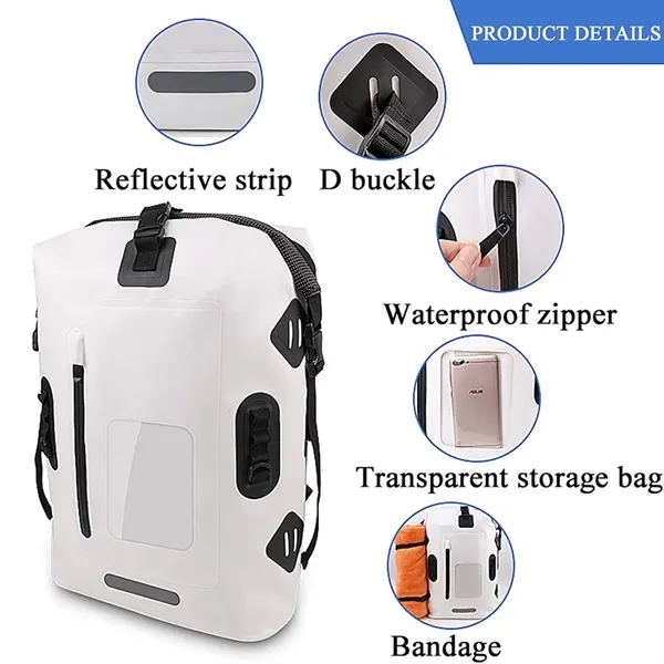 30L Waterproof Backpack Dry Bag - 30L Waterproof Backpack Dry Bag - Image 2 of 4