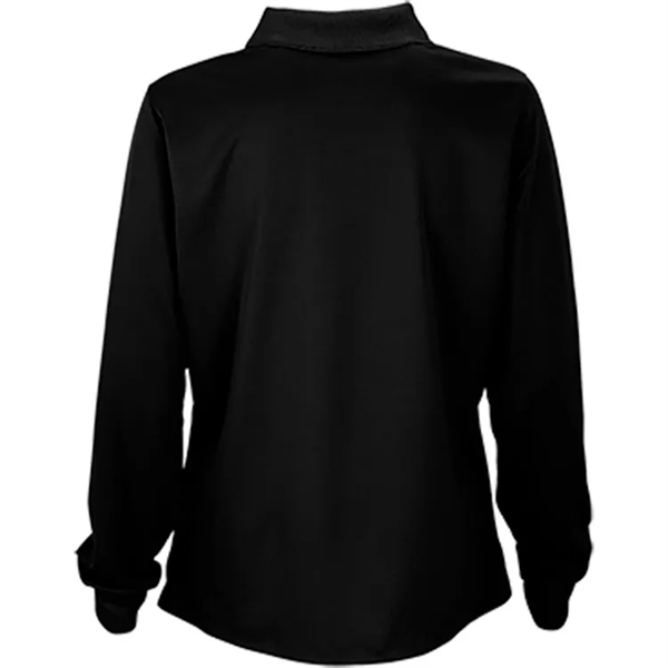 Vansport Ladies Omega Long Sleeve Solid Mesh Tech Polo - Vansport Ladies Omega Long Sleeve Solid Mesh Tech Polo - Image 1 of 5