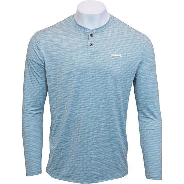 Anderson Ord Wave Long Sleeve Mens Henley - Anderson Ord Wave Long Sleeve Mens Henley - Image 1 of 2