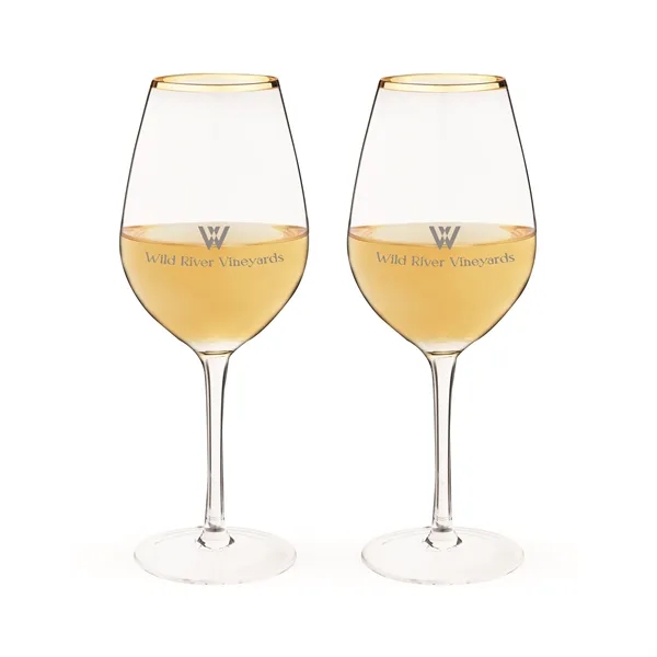 Gilded Stemmed Wine Glass Set by Twine - Gilded Stemmed Wine Glass Set by Twine - Image 0 of 3