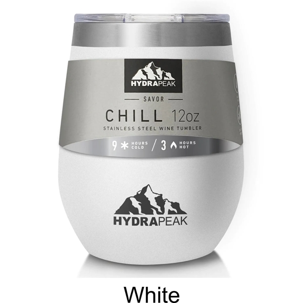 12oz Hydrapeak® Stainless Steel Insulated Stemless Tumbler - 12oz Hydrapeak® Stainless Steel Insulated Stemless Tumbler - Image 3 of 3