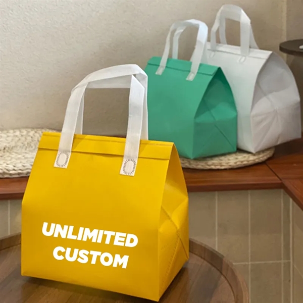 Reusable and Sustainable Thermal Food Delivery Tote Bag - Reusable and Sustainable Thermal Food Delivery Tote Bag - Image 3 of 9