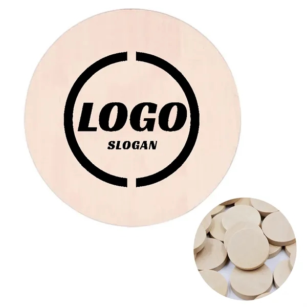 Custom Wooden Round Token Chip MOQ 500pcs - Custom Wooden Round Token Chip MOQ 500pcs - Image 0 of 4