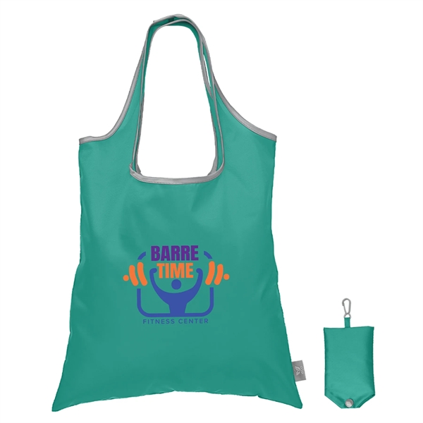 Santorini RPET - Recycled Foldaway Shopping Tote Bag - Santorini RPET - Recycled Foldaway Shopping Tote Bag - Image 3 of 6