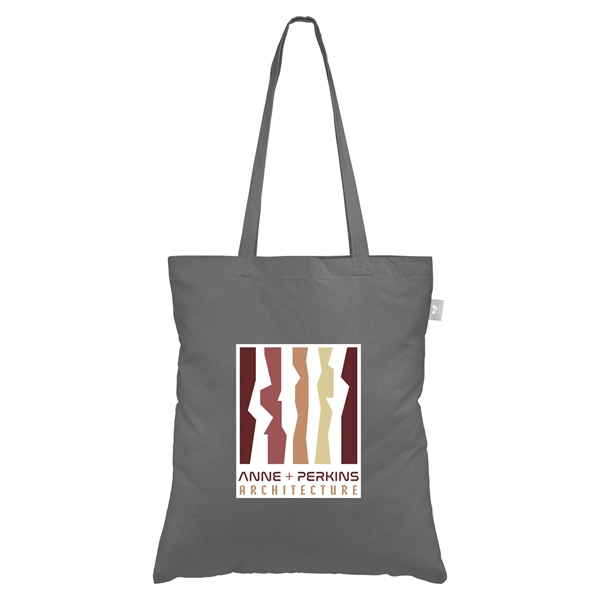 Geo - 5 oz. Recycled Cotton Tote Bag - Heat Transfer - Geo - 5 oz. Recycled Cotton Tote Bag - Heat Transfer - Image 3 of 8