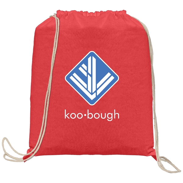 Java - 5 oz. Cotton Drawstring Backpack - Heat Transfer - Java - 5 oz. Cotton Drawstring Backpack - Heat Transfer - Image 1 of 9
