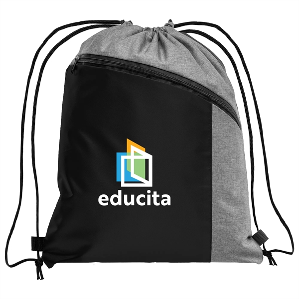 Geneva Drawstring Backpack - 210D Polyester - ColorJet - Geneva Drawstring Backpack - 210D Polyester - ColorJet - Image 4 of 6