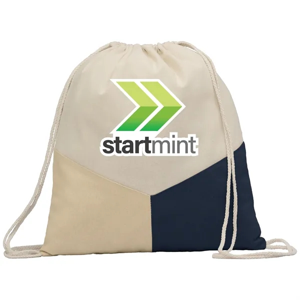 Triad - Multicolor Cotton Drawstring Bag - Heat Transfer - Triad - Multicolor Cotton Drawstring Bag - Heat Transfer - Image 6 of 6