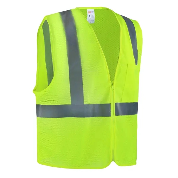 Safety Brite Hi Vis Mesh Vest - Safety Brite Hi Vis Mesh Vest - Image 4 of 8
