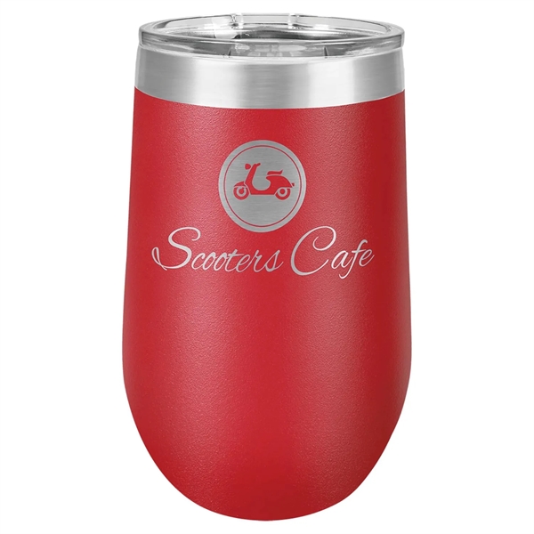 16oz Polar Camel® Stainless Steel Insulated Stemless Tumbler - 16oz Polar Camel® Stainless Steel Insulated Stemless Tumbler - Image 4 of 7