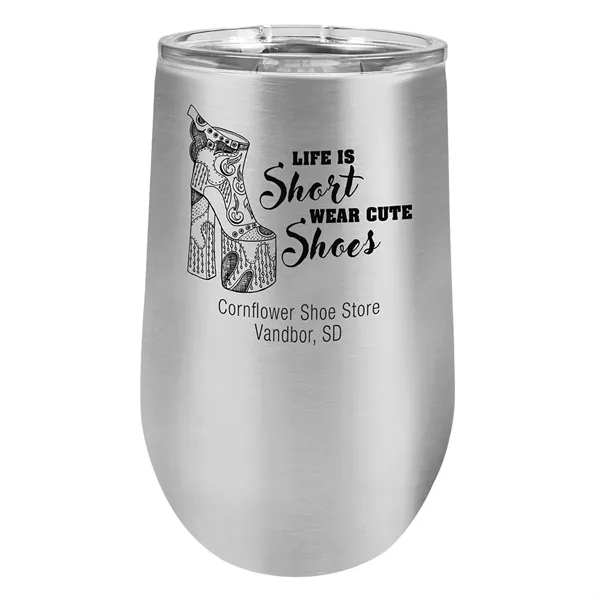 16oz Polar Camel® Stainless Steel Insulated Stemless Tumbler - 16oz Polar Camel® Stainless Steel Insulated Stemless Tumbler - Image 5 of 7