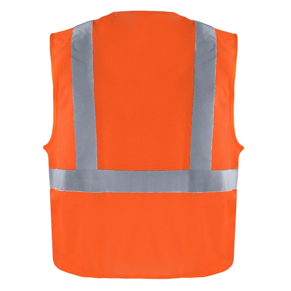 Safety Brite Hi Vis Mesh Vest - Safety Brite Hi Vis Mesh Vest - Image 6 of 8