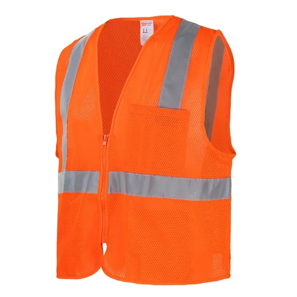 Safety Brite Hi Vis Mesh Vest - Safety Brite Hi Vis Mesh Vest - Image 7 of 8