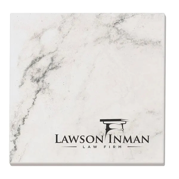 Absorbent Stone Coasters with Backgrounds - Square  4" x 4"
