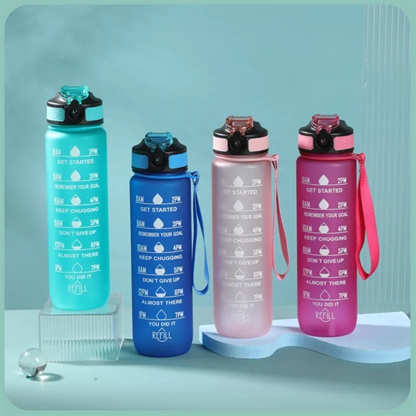 Motivational Fitness Sport Water Bottle - Motivational Fitness Sport Water Bottle - Image 2 of 2