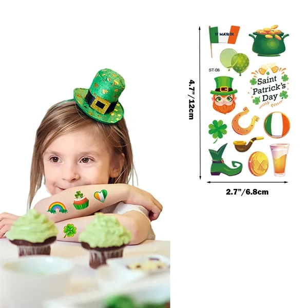 St. Patrick's Day Temporary Tattoo Sets - St. Patrick's Day Temporary Tattoo Sets - Image 1 of 2