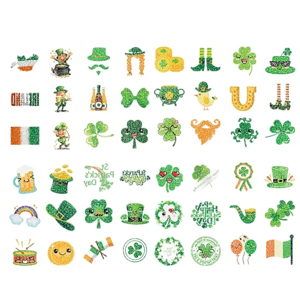 Shimmer in Style with St. Patrick's Day Glitter Tattoos - Shimmer in Style with St. Patrick's Day Glitter Tattoos - Image 2 of 2
