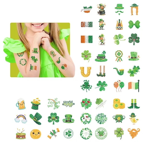 Shimmer in Style with St. Patrick's Day Glitter Tattoos - Shimmer in Style with St. Patrick's Day Glitter Tattoos - Image 0 of 2