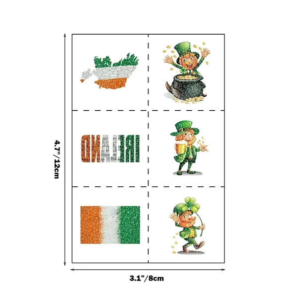 Shimmer in Style with St. Patrick's Day Glitter Tattoos - Shimmer in Style with St. Patrick's Day Glitter Tattoos - Image 1 of 2