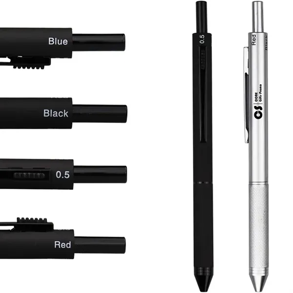 4 in 1 Metal Multicolor Gravity Pen - 4 in 1 Metal Multicolor Gravity Pen - Image 0 of 4