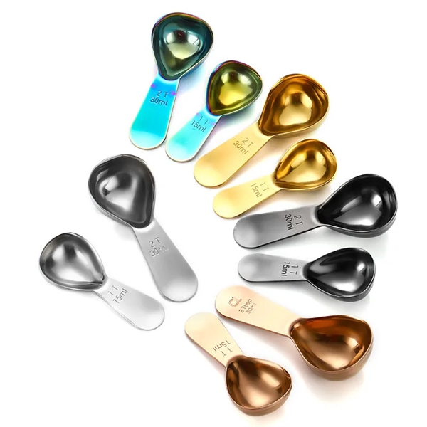 Short Handle Stainless Steel Coffee Measuring Spoon - Short Handle Stainless Steel Coffee Measuring Spoon - Image 1 of 2