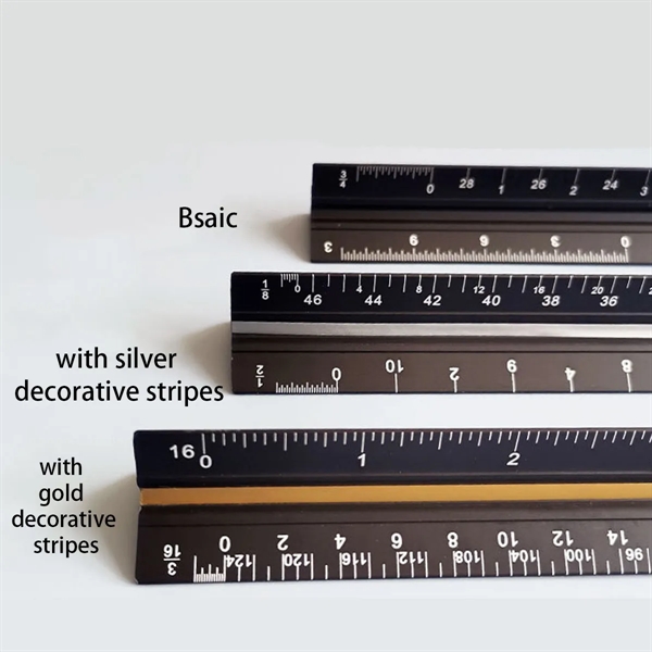 12" Aluminum Architect Scale - 12" Aluminum Architect Scale - Image 3 of 5