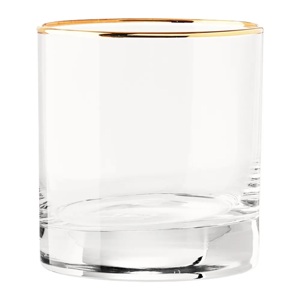 13oz. Gold Rimmed Double Old Fashioned Glass - 13oz. Gold Rimmed Double Old Fashioned Glass - Image 3 of 5