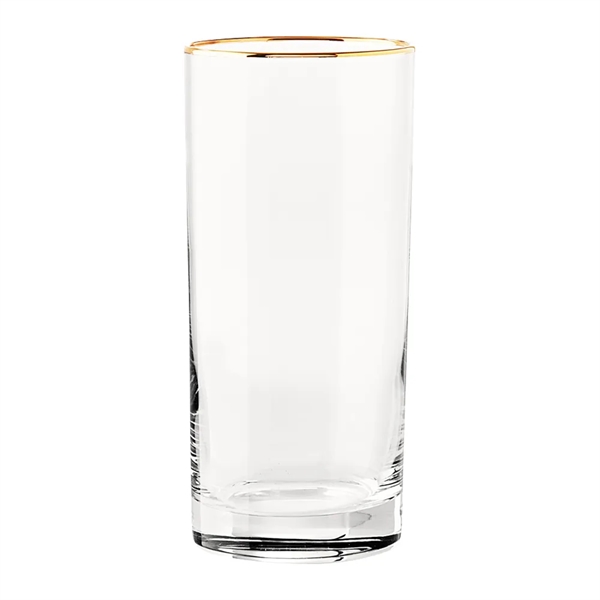 16oz. Gold Rimmed Highball Glass - 16oz. Gold Rimmed Highball Glass - Image 2 of 2