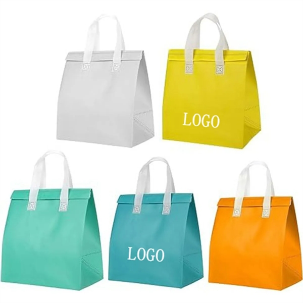 Instock Non-woven Aluminum Foil Insulated Take Away Bags - Instock Non-woven Aluminum Foil Insulated Take Away Bags - Image 0 of 8