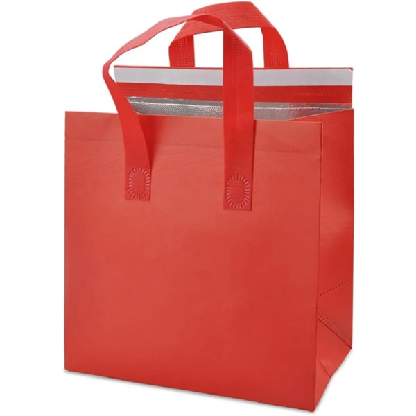 Instock Non-woven Aluminum Foil Insulated Take Away Bags - Instock Non-woven Aluminum Foil Insulated Take Away Bags - Image 4 of 8