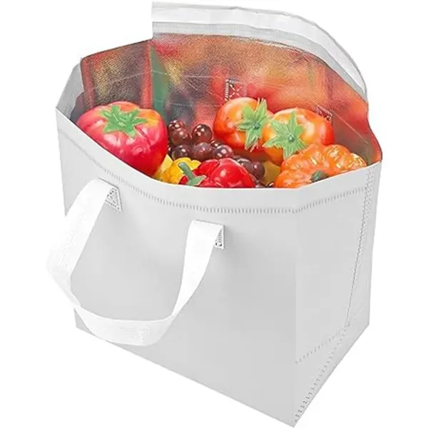 Instock Non-woven Aluminum Foil Insulated Take Away Bags - Instock Non-woven Aluminum Foil Insulated Take Away Bags - Image 7 of 8