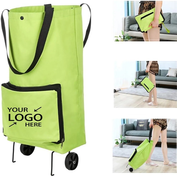 3 in 1 Reusable Collapsible Shopping Bag with Wheel - 3 in 1 Reusable Collapsible Shopping Bag with Wheel - Image 0 of 4
