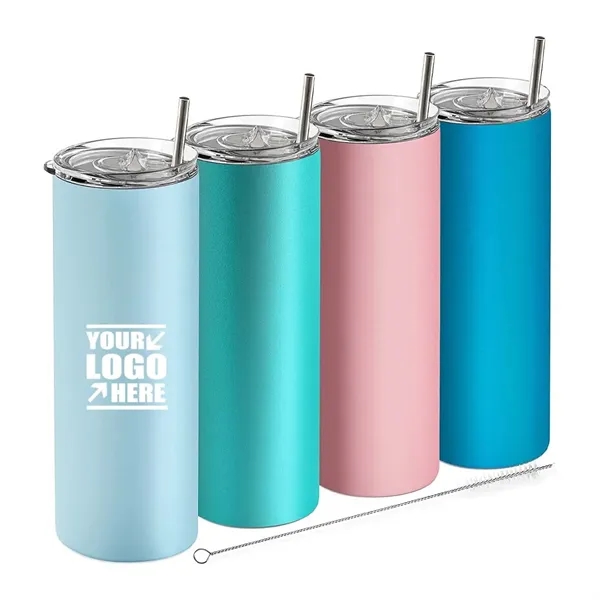 20 Oz Sublimation Skinny Stainless Steel Tumbler - 20 Oz Sublimation Skinny Stainless Steel Tumbler - Image 0 of 3