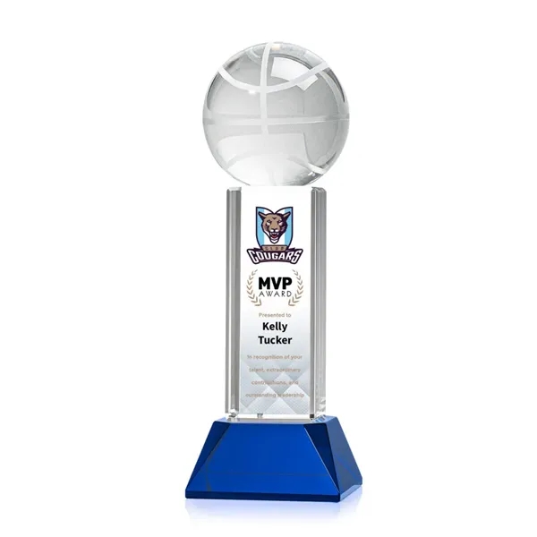 Basketball VividPrint™ Award on Stowe - Blue