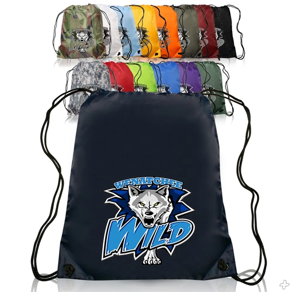 Classic Polyester Drawstring Backpacks - Classic Polyester Drawstring Backpacks - Image 0 of 30