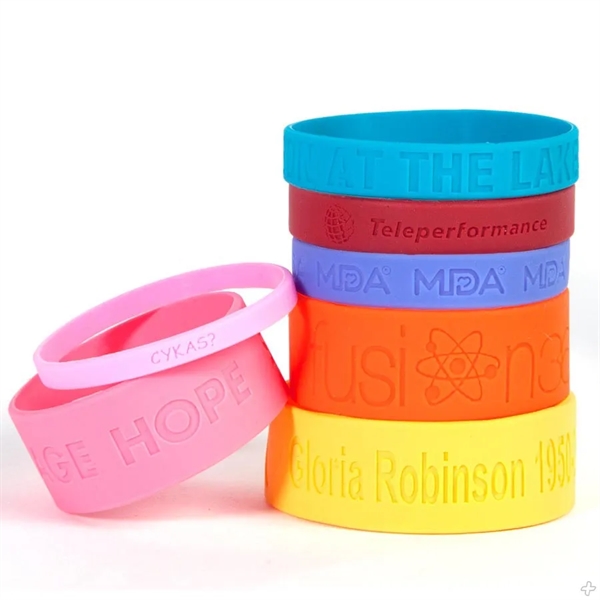 Debossed Silicone Bands - Debossed Silicone Bands - Image 0 of 1