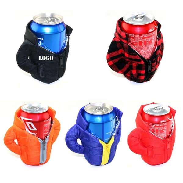 The Puffy Jacket Insulated 12 oz Can Cooler - The Puffy Jacket Insulated 12 oz Can Cooler - Image 0 of 2