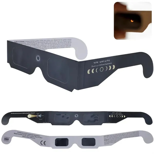 Customizable Paper Total Solar Eclipse Glasses - Customizable Paper Total Solar Eclipse Glasses - Image 0 of 6