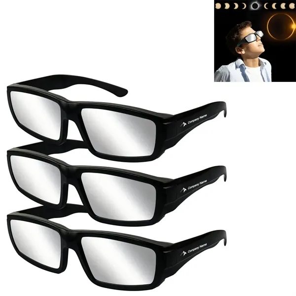 Customizable Plastic Total Solar Eclipse Glasses - Customizable Plastic Total Solar Eclipse Glasses - Image 0 of 5