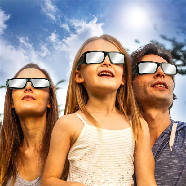 Customizable Plastic Total Solar Eclipse Glasses - Customizable Plastic Total Solar Eclipse Glasses - Image 3 of 5